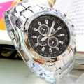 ORLANDO 026 Fashion Men Sports Watches Blue Dial Quartz Stainless Steel Men's Electronic Watch